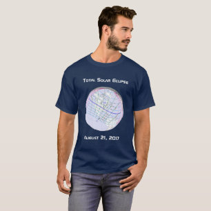 T-shirt Total Solaire Eclipse 2017 Global Path