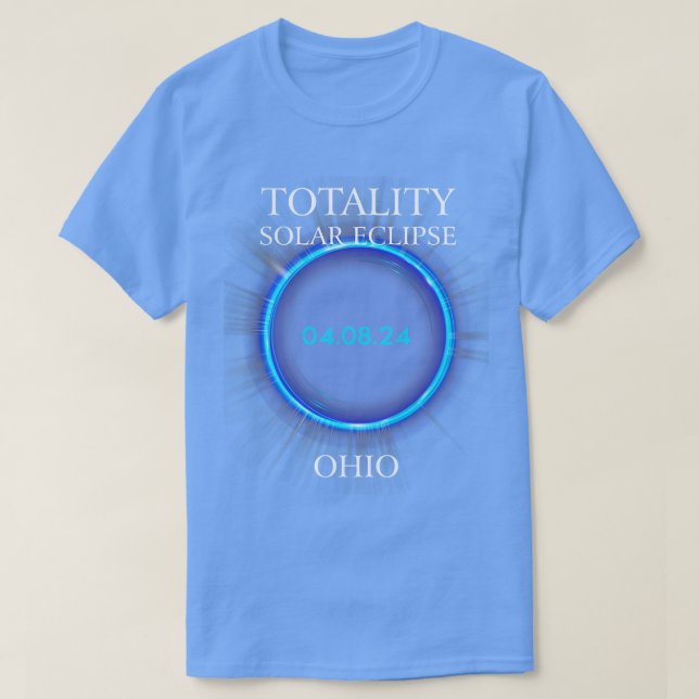 T-shirt Total Solaire Eclipse 2024 Ohio 04 (Design devant)
