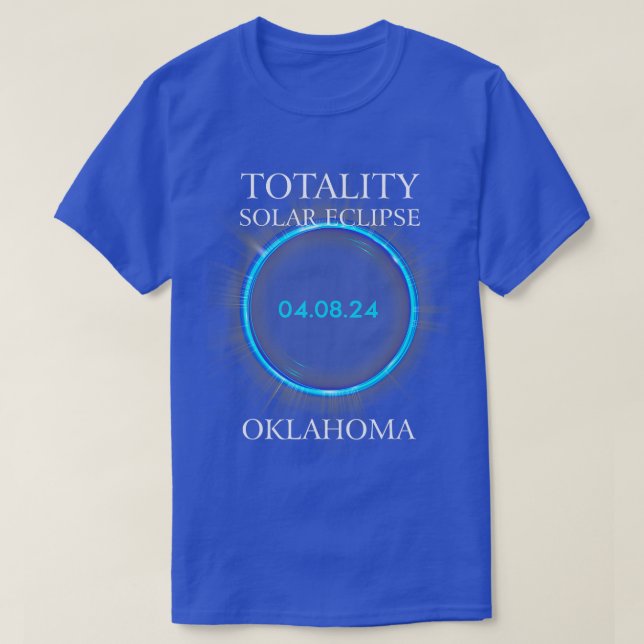 T-shirt Total Solaire Eclipse 2024 Oklahoma 040824 Astrono (Design devant)
