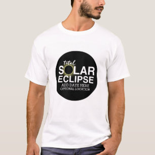 T-shirt Total Solaire Eclipse - 2024 ou date personnalisée