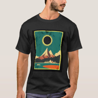 T-shirt Total Solaire Eclipse 2024 Totalité Astronomie Avr