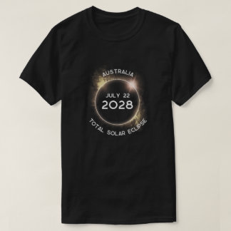T-shirt Total Solaire Eclipse 2028 Art Design