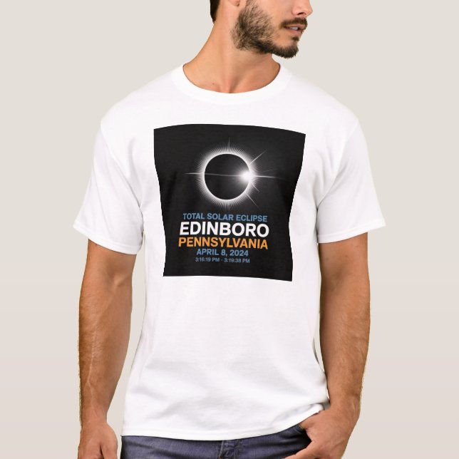 T-shirt Total Solaire Eclipse Edinboro (Devant)
