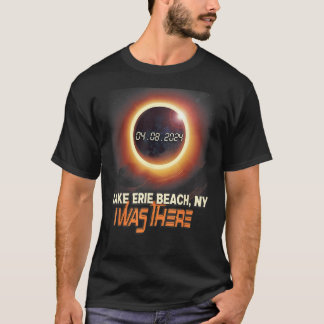 T-shirt Total Solaire Eclipse Lake Erie Beach New York NY