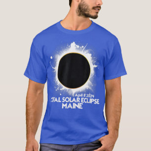 T-shirt Total Solaire Eclipse Maine 2024 Totalité Américai