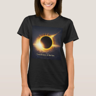 T-shirt Total Solaire Eclipse Nom de ville Année Festival
