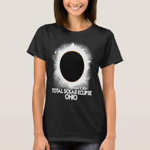 T-shirt Total Solaire Eclipse Ohio 2024 Totalité Américain