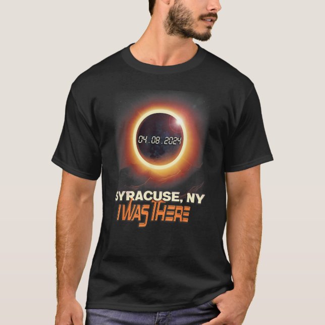 T-shirt Total Solaire Eclipse Syracuse New York NY (Devant)