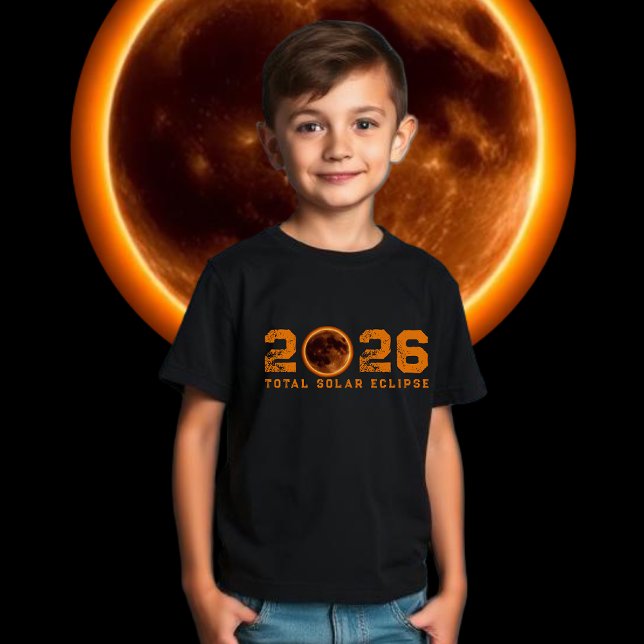 T-shirt Total Solar Eclipse 2026 (Total Solar Eclipse 2026 T Shirt kids)