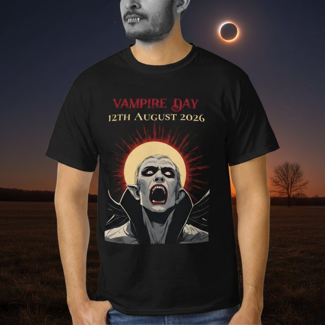 T-shirt Total Solar Eclipse 2026 Vampire Day (Créateur téléchargé)