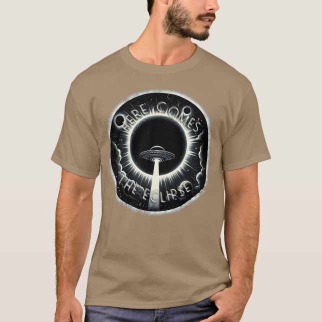 T-shirt Total Solar Eclipse Here Come The Eclipse 2024 (Devant)