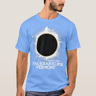T-shirt Total Solar Eclipse Vermont 2024 American Totality
