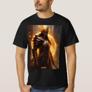 T-shirt Total Solar Eclipse Warrior en armure 2024 Hommes