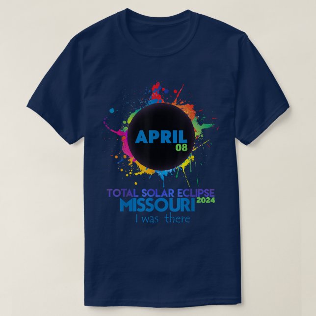 T-shirt Total total solaire Eclipse Missouri 2024 (Design devant)
