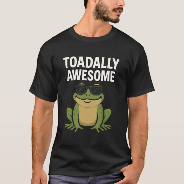 T-shirt Totalement Incroyable Grenouille Froide Positive B (Devant)