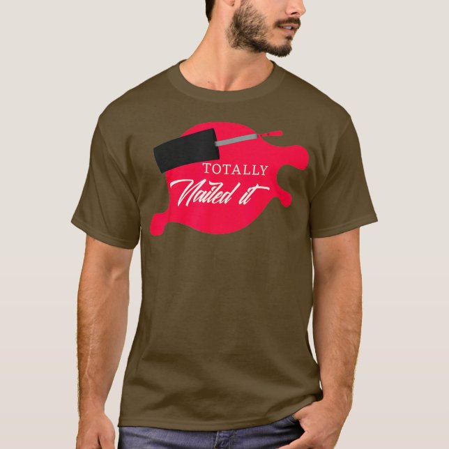 T-shirt Totalement Nourri Il Manucure Nail Tech (Devant)