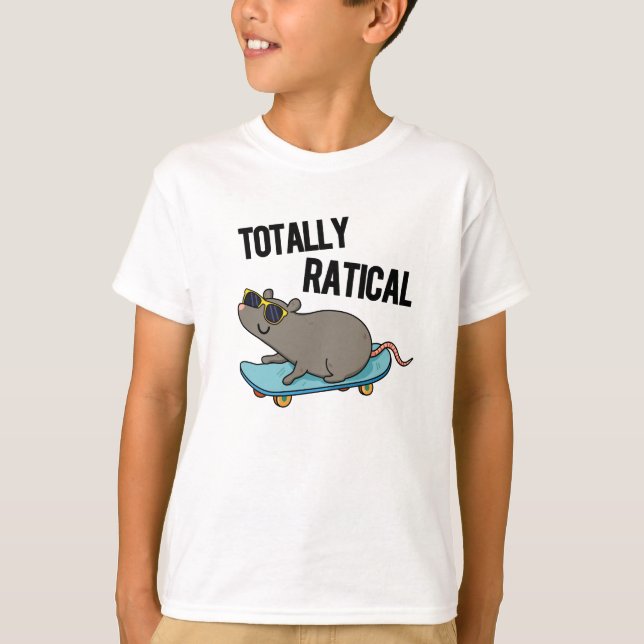 T-shirt Totalement Ratial Fatigué Rat Pun (Devant)