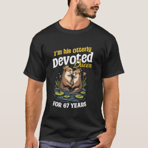 T-shirt Totalement Reine Roi Couples Mariage 67e Anniversa