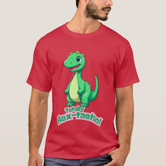 T-shirt Totalement Rex-Tastic ! Convivial Design Dinosaure (Devant)