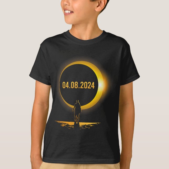 T-shirt Totalité 04 08 24 Funny Total Solaire Eclipse 2024 (Devant)