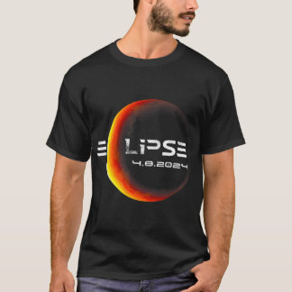T-shirt Totalité 4.08.2024 Total Éclipse Solaire 2024