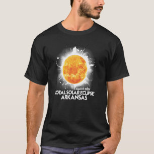 T-shirt Totalité Arkansas 2024 Éclipse Solaire Totale Amér