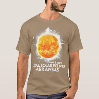 T-shirt Totalité Arkansas 2024 Total Solaire Eclipse Améri