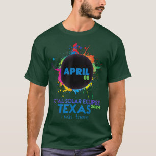 T-shirt Totalité colorée totale Eclipse solaire TEXAS 2024