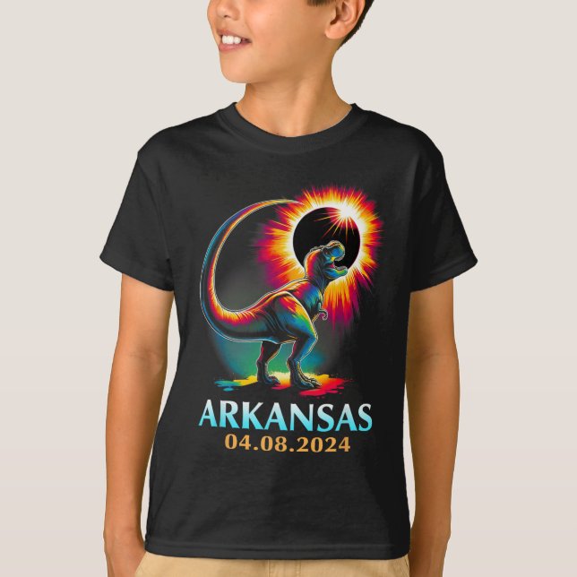 T-shirt Totalité de l'Arkansas Total Éclipse Solaire 2024  (Devant)