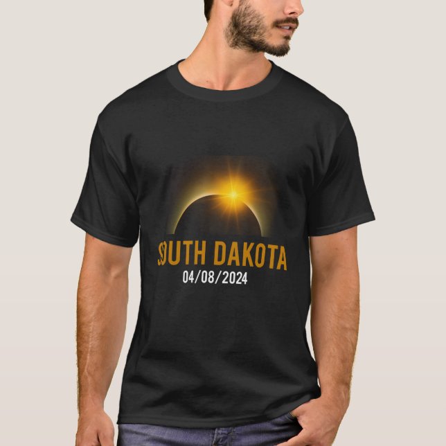 T-shirt Totalité de l'Eclipse 2024 Total de l'Eclipse Sola (Devant)