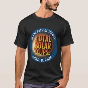T-shirt Totalité de l'éclipse solaire 8 avril 2024 GEN03