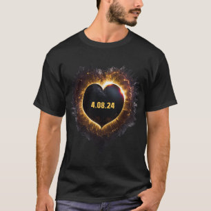 T-shirt Totalité Filles Forme cardiaque Total Éclipse sola
