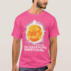 T-shirt Totalité Pennsylvanie 2024 Éclipse Solaire Total