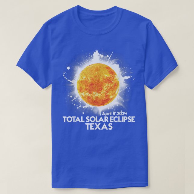 T-shirt Totalité TEXAS 2024 Total Solaire Eclipse America  (Design devant)