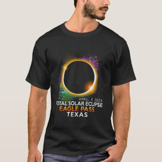 T-shirt Totalité Total Solaire Eclipse Eagle Pass Texas Ap