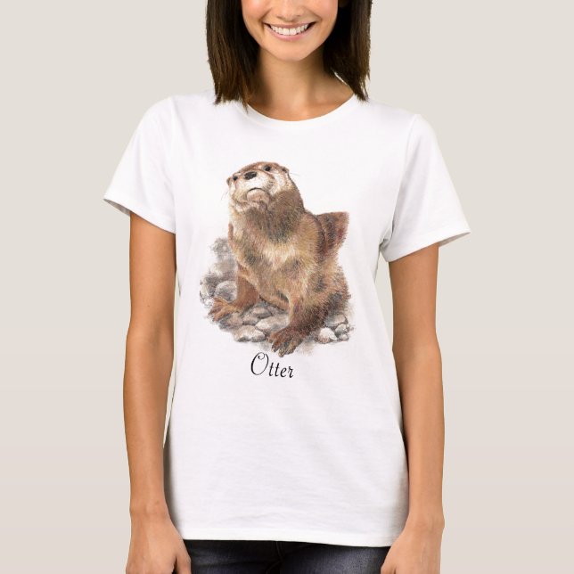 T-shirt Totem animal Otter (Devant)
