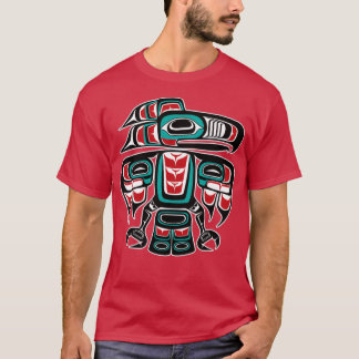 T-shirt Totem de corbeau autochtone haïda Tlingit
