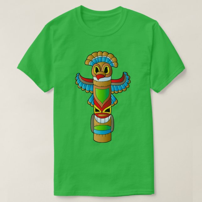 T-shirt Totem Poteaux amérindiens  (Design devant)