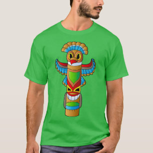 T-shirt Totem Poteaux amérindiens 
