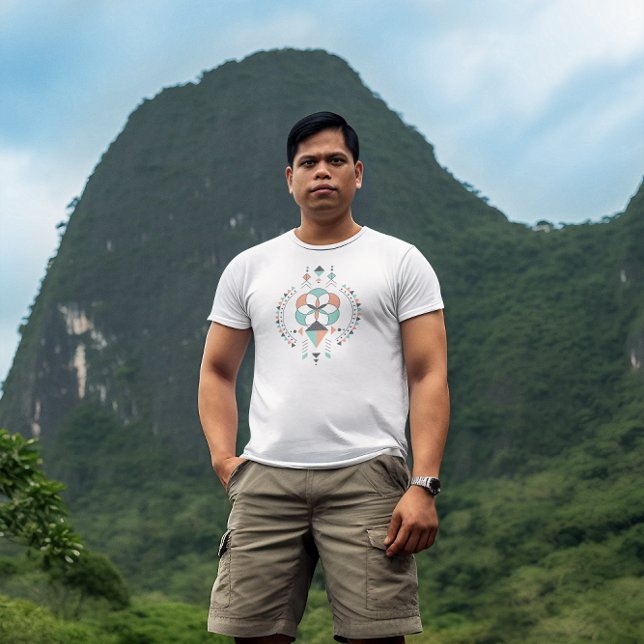 T-shirt Totem tribal géométrique coloré 2 (Créateur téléchargé)