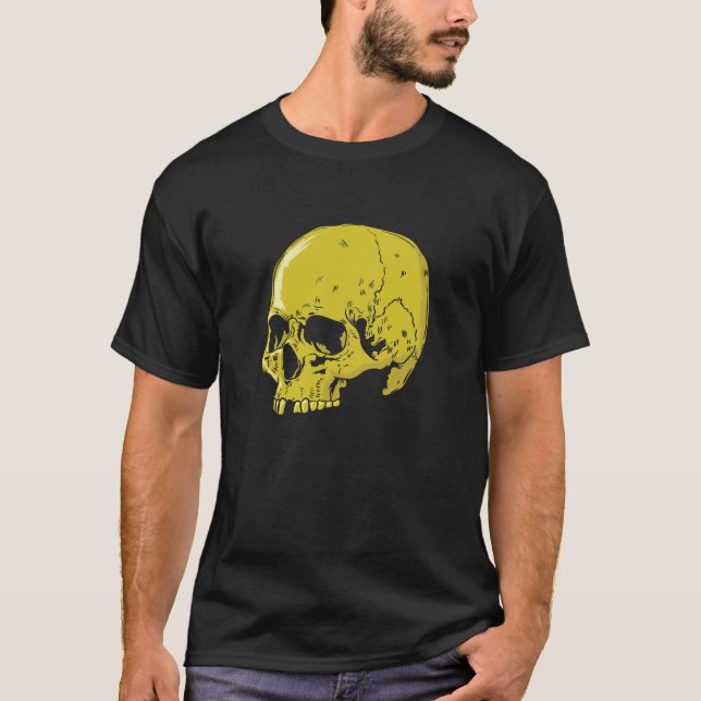 T-shirt Totenkopf aus Gold (Devant)
