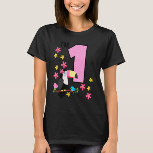 T-shirt Toucan 2e anniversaire 1 an Anniversaire fille Tro