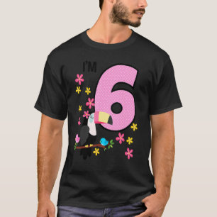 T-shirt Toucan 6e anniversaire 6 ans Anniversaire fille Tr