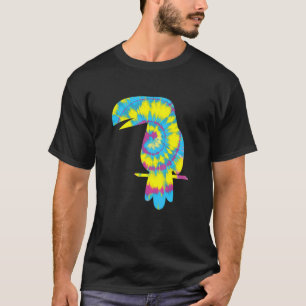 T-shirt Toucan Bird Tye Die Animal tropical Toucans mignon