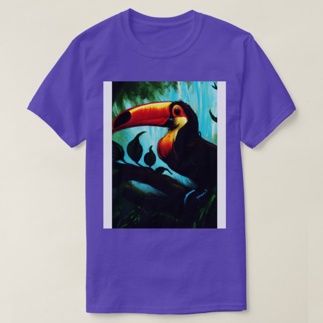 T-shirt Toucan dans la jungle (Design devant)