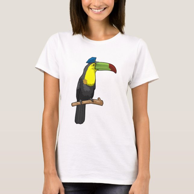 T-shirt Toucan en tant que policier (Devant)