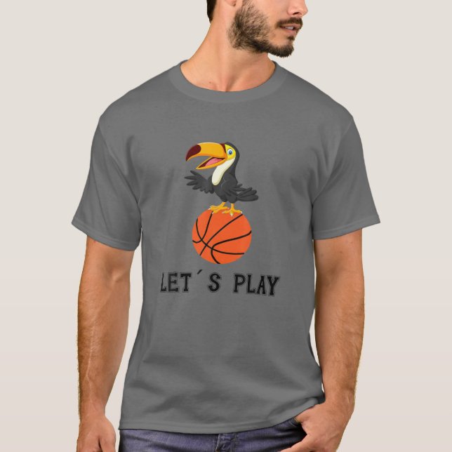 T-shirt Toucan Jouer À Ce Jeu Basket (Devant)