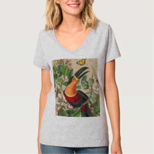 T-shirt Toucan Jungle Tropical Bird Belle antique