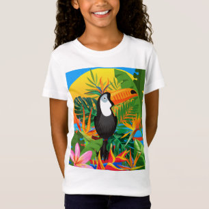 T-shirt Toucan Tropical Rainforest Girls