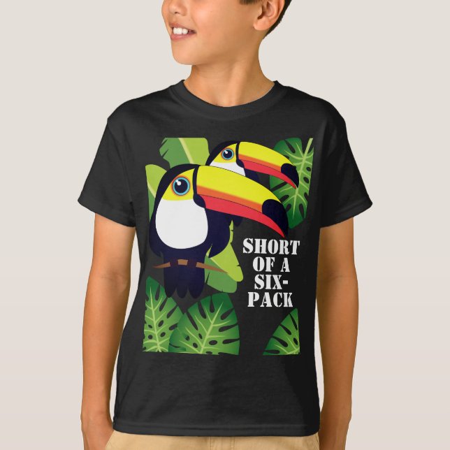 T-shirt Toucans à l'exception d'un pack six [texte personn (Devant)